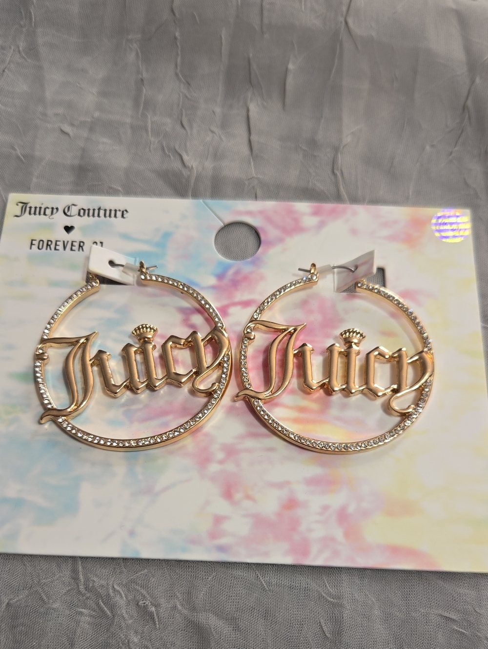 Juicy Couture Gold Hoop Earrings